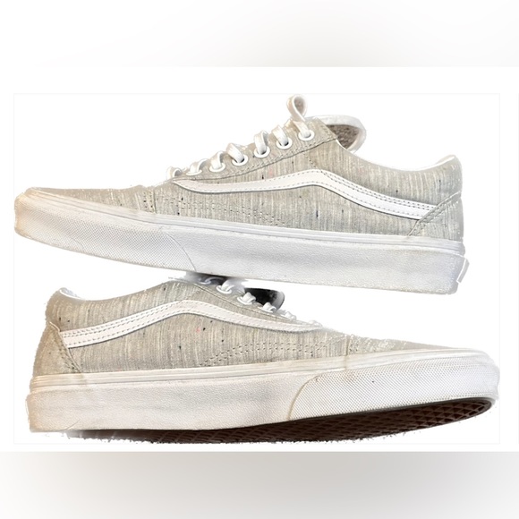 Vans old skool light grey and white size 7.5 - Picture 3 of 6
